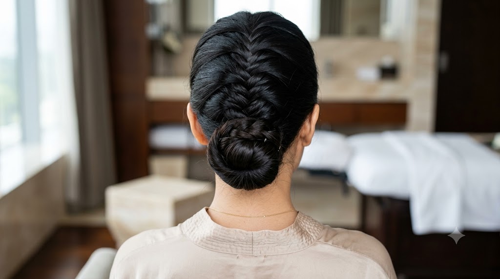 Fishtail Braid Low Bun